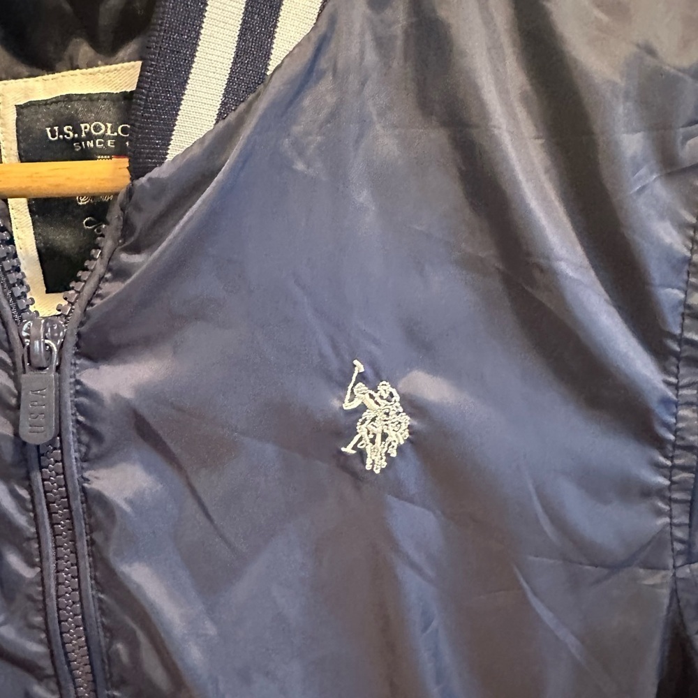 U.S. Polo Assn. Blue Jacket with White Accents - Picture 4 of 6